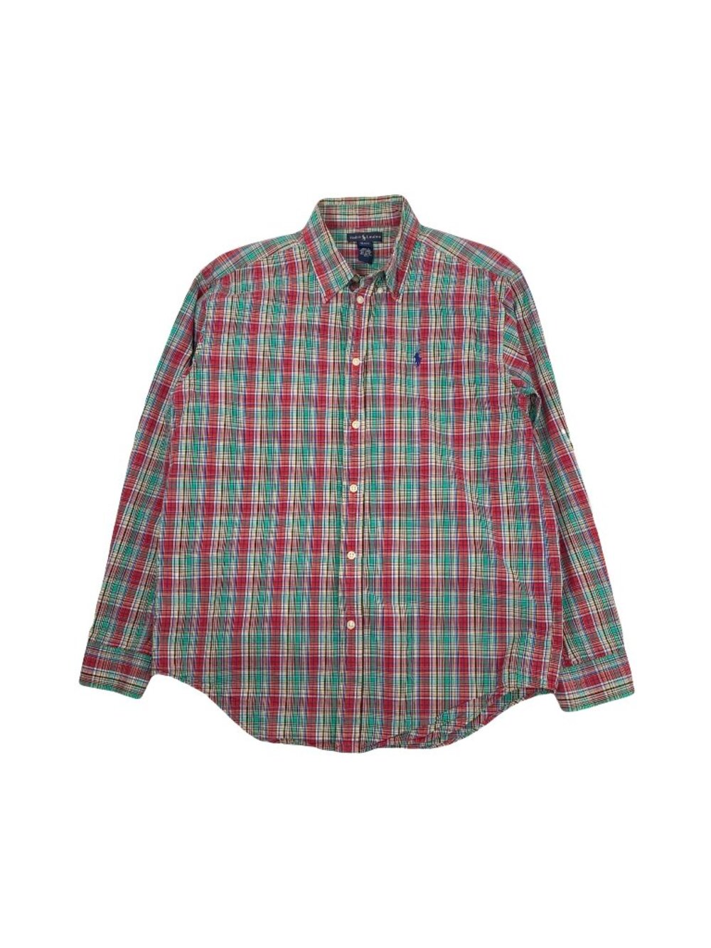 Vintage Polo Ralph Lauren Plaid Button Up Shirt Youth XL